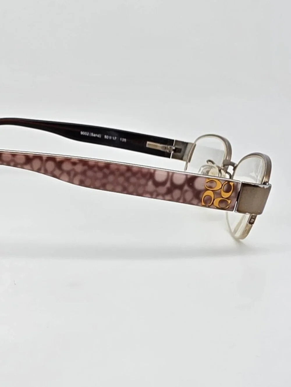 Coach HC5030 9002 Betsy Sand Semi Rimless Eyeglasses Frame w/ Case 50-17-135